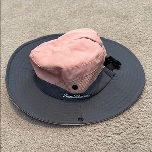 Pink and Gray Women's Hat